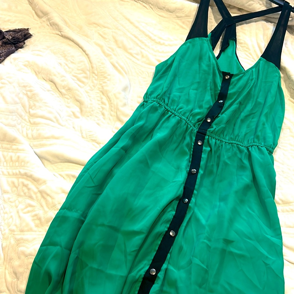 Silence & Noise Green Racerback Sundress-sz L